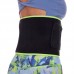 Пояс для схуднення SWEATY BELT Zelart FI-2636 ширина 20см чорний-салатовий