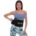 Пояс для схуднення SWEATY BELT Zelart FI-2636 ширина 20см чорний-салатовий
