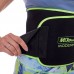 Пояс для схуднення SWEATY BELT Zelart FI-2636 ширина 20см чорний-салатовий