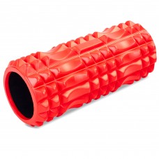 Ролер масажний циліндр (ролик мфр) заповнений піною 33см Grid Spine Roller Zelart FI-5712 кольори в асортименті