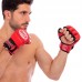 Рукавиці для змішаних єдиноборств MMA шкірвініл BOXER 5021 M-XL кольори в асортименті
