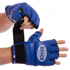 Рукавиці для змішаних єдиноборств MMA шкіряні BOXER 5020 M-XL кольори в асортименті