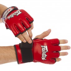 Рукавиці для змішаних єдиноборств MMA шкіряні FAIRTEX FGV12 M-XL кольори в асортименті