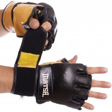Рукавиці для змішаних єдиноборств MMA шкіряні MATSA ME-2010 M-XL кольори в асортименті