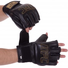 Рукавиці для змішаних єдиноборств MMA шкіряні UFC PRO Prem UHK-75059 L-XL чорний