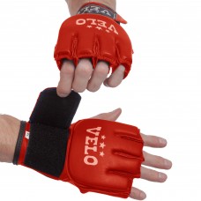 Рукавиці для змішаних єдиноборств MMA шкіряні VELO ULI-4024 S-XL кольори в асортименті