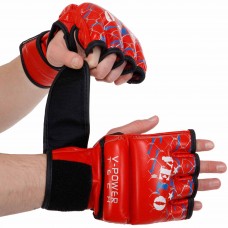 Рукавиці для змішаних єдиноборств MMA шкіряні VELO ULI-4032 S-XL кольори в асортименті