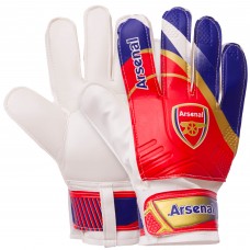 Рукавиці воротарські BALLONSTAR із символікою футбольного клубу ARSENAL FB-0187-6 розмір 7-10 червоний-синій