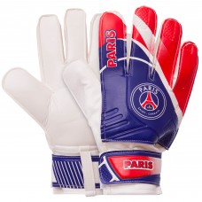 Рукавиці воротарські BALLONSTAR із символікою футбольного клубу PARIS SAINT-GERMAIN FB-0187-2 розмір 7-10 синій-червоний