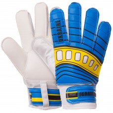 Рукавиці воротарські дитячі UKRAINE SP-Sport FB-0205-1 розмір 4-8 блакитний-жовтий