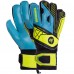 Рукавиці воротарські професійні із захистом пальців SOCCERMAX GK-012 розмір 7-11 синій-чорний-лимонний
