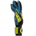 Рукавиці воротарські професійні із захистом пальців SOCCERMAX GK-012 розмір 7-11 синій-чорний-лимонний