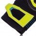 Рукавиці воротарські професійні із захистом пальців SOCCERMAX GK-012 розмір 7-11 синій-чорний-лимонний