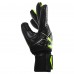 Рукавиці воротарські професійні із захистом пальців SOCCERMAX GK-4315 розмір 7-11 чорний-салатовий