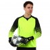 Рукавиці воротарські професійні із захистом пальців SOCCERMAX GK-4315 розмір 7-11 чорний-салатовий