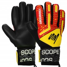 Рукавиці воротарські професійні із захистом пальців SOCCERMAX GK-4321 розмір 7-11 кольори в асортименті