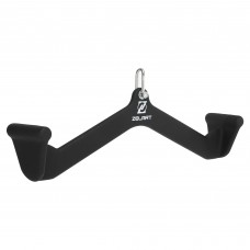 Рукоятка для тяги із середнім хватом Mide Grip нековзне покриття Zelart TA-9629 55см чорний