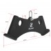 Рукоятка для тяги з вузьким хватом Triceps Grip нековзне покриття Zelart TA-9630 42см чорний