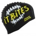 Шапочка для плавання силіконова для дорослих MadWave IT BITES M055322 чорний