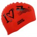 Шапочка для плавання силіконова для дорослих MadWave LOVE SWIMMIMG M055320 червоний
