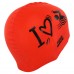 Шапочка для плавання силіконова для дорослих MadWave LOVE SWIMMIMG M055320 червоний