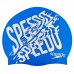 Шапочка для плавання силіконова для дорослих SPEEDO SLOGAN PRINT 808385B957 синій-сірий