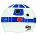 Шапочка для плавання силіконова для дорослих SPEEDO SLOGAN PRINT 808385C631 Star Wars білий-синій
