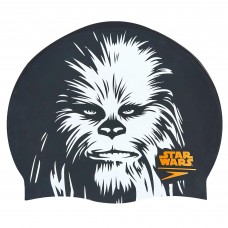 Шапочка для плавання силіконова для дорослих SPEEDO SLOGAN PRINT 808385C743 Star Wars Chewbacca чорний-білий