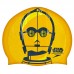 Шапочка для плавання силіконова для дорослих SPEEDO SLOGAN PRINT 808385C797 Star Wars C3PO помаранчевий-чорний