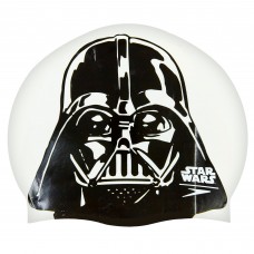 Шапочка для плавання силіконова для дорослих SPEEDO SLOGAN PRINT 808385C854 Star Wars Darth Vader білий-чорний