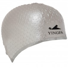 Шапочка для плавання силіконова на довге волосся для дорослих YINGFA C0061 кольори в асортименті