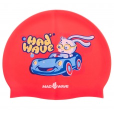 Шапочка для плавання силіконова юніорська BUNNY M057812000W червоний