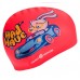 Шапочка для плавання силіконова юніорська BUNNY M057812000W червоний