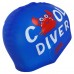 Шапочка для плавання силіконова юніорська MadWave Junior COOL DIVER M057310 синій