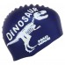 Шапочка для плавання силіконова юніорська MadWave Junior DINOSAUR M057307 темно-синій