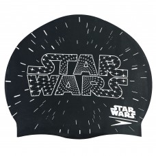 Шапочка для плавання силіконова юніорська SPEEDO JUNIOR SLOGAN PRINT 808386C353 Star Wars чорний-білий