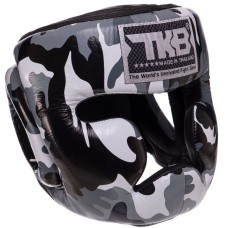 Шолом боксерський з повним захистом шкіряний TOP KING Empower Camouflage TKHGEM-03 S-XL кольори в асортименті