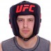 Шолом боксерський з повним захистом шкіряний UFC PRO UHK-75061 L-XL чорний