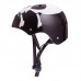 Шолом казанок захисний Zelart SKULL SK-5616-015 L-54-56 чорний-білий