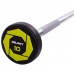 Штанга фіксована пряма поліуретанова Zelart Urethane Barbell TA-2689-10 довжина-103см 10кг чорний-салатовий