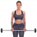 Штанга фіксована пряма поліуретанова Zelart Urethane Barbell TA-2689-10 довжина-103см 10кг чорний-салатовий