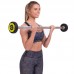Штанга фіксована пряма поліуретанова Zelart Urethane Barbell TA-2689-10 довжина-103см 10кг чорний-салатовий