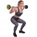 Штанга фіксована пряма поліуретанова Zelart Urethane Barbell TA-2689-15 довжина-104см 15кг чорний-салатовий
