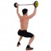 Штанга фіксована пряма поліуретанова Zelart Urethane Barbell TA-2689-20 довжина-104см 20кг чорний-салатовий