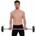 Штанга фіксована пряма поліуретанова Zelart Urethane Barbell TA-2689-25 довжина-106см 25кг чорний-салатовий