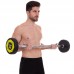 Штанга фіксована пряма поліуретанова Zelart Urethane Barbell TA-2689-25 довжина-106см 25кг чорний-салатовий