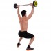 Штанга фіксована пряма поліуретанова Zelart Urethane Barbell TA-2689-25 довжина-106см 25кг чорний-салатовий
