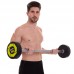 Штанга фіксована пряма поліуретанова Zelart Urethane Barbell TA-2689-30 довжина-107см 30кг чорний-салатовий