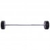 Штанга фіксована пряма поліуретанова Zelart Urethane Barbell TA-2689-35 довжина-110см 35кг чорний-салатовий