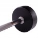 Штанга фіксована пряма поліуретанова Zelart Urethane Barbell TA-2689-35 довжина-110см 35кг чорний-салатовий